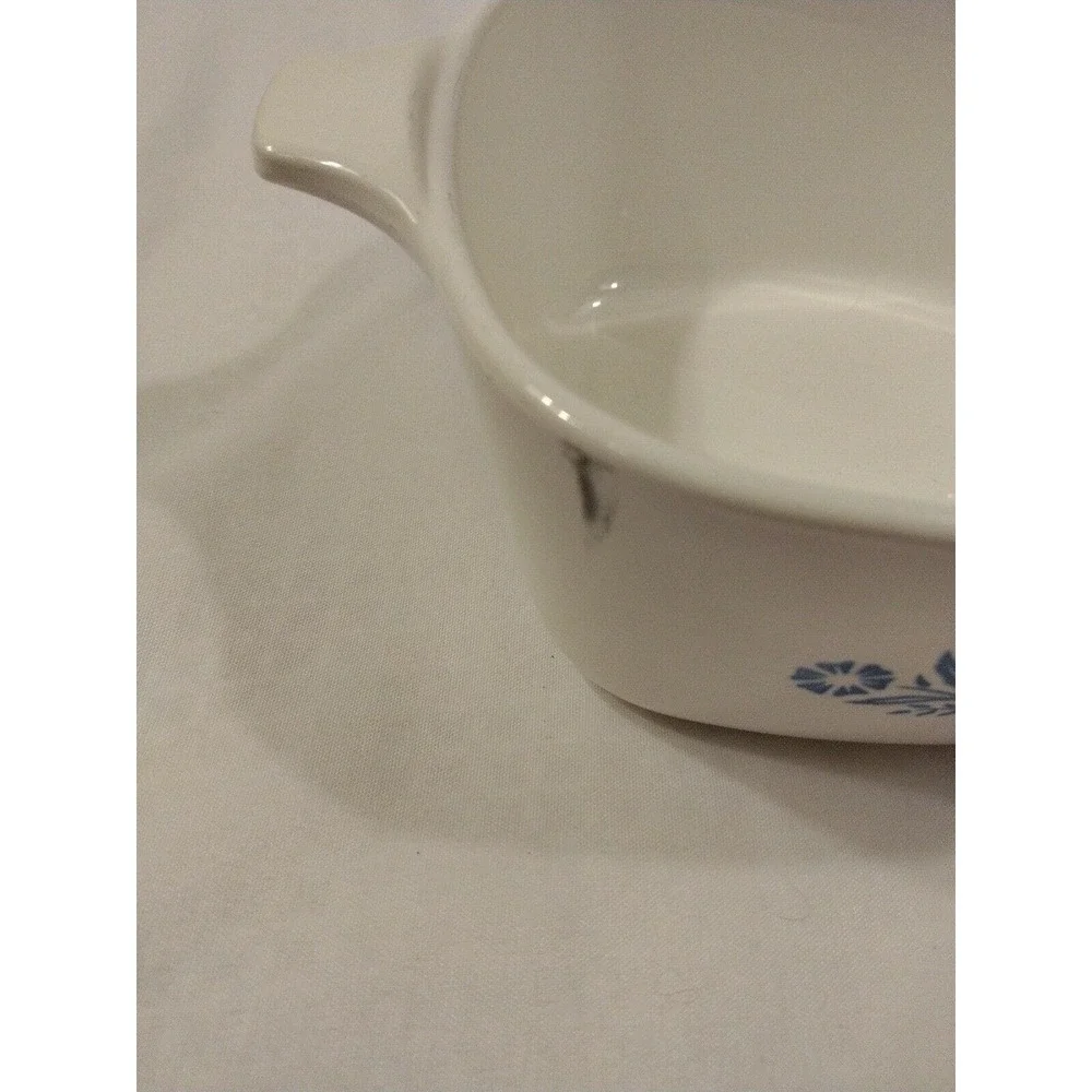 RARE‎ Mistake Crooked Print on Vintage Corning Ware Cornflower P-43-B 2 3/4 Cup